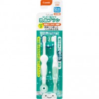 日本Combi宝宝训练牙刷 2支装 第三阶段 12个月+
